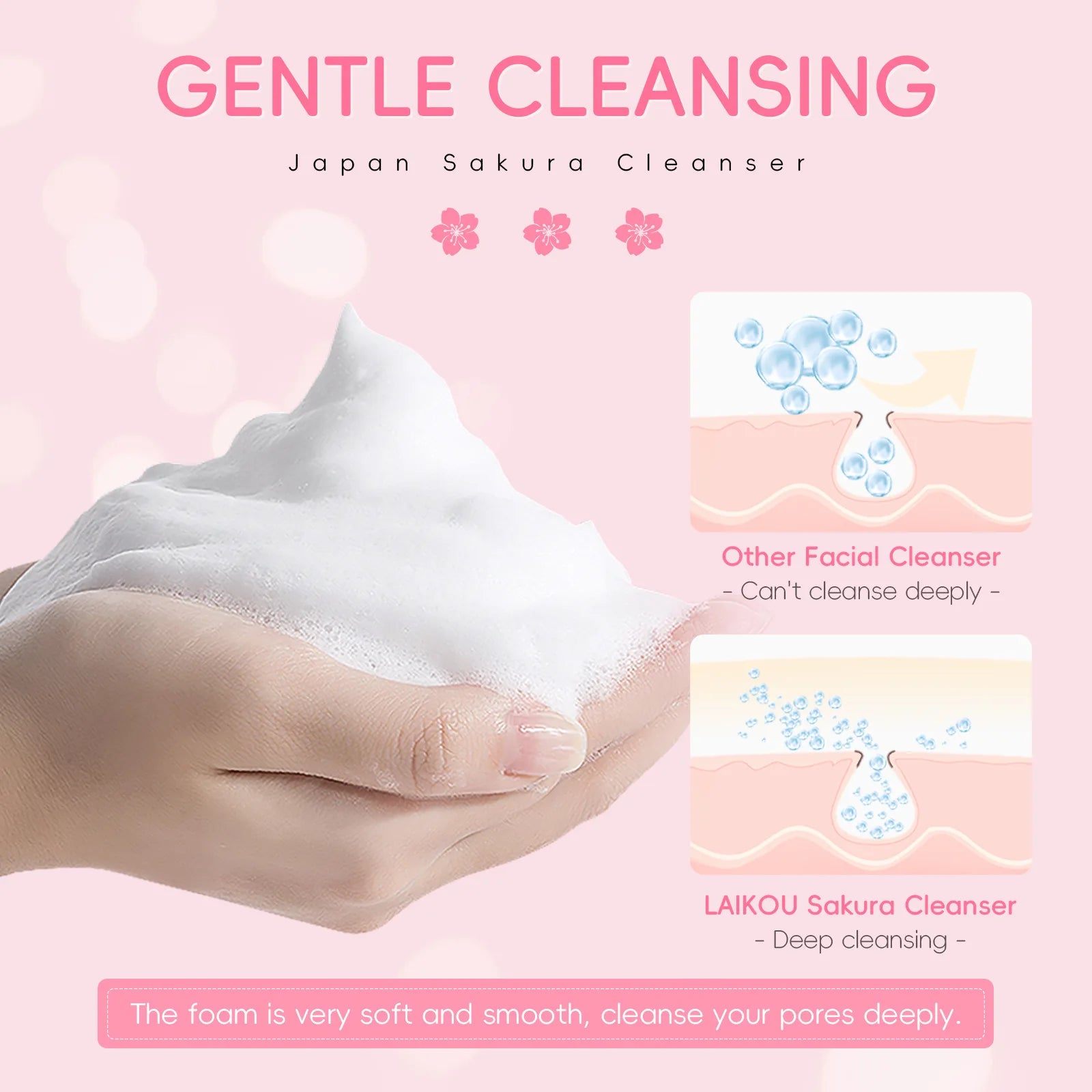 LAIKOU Sakura Facial Cleanser Vervelle
