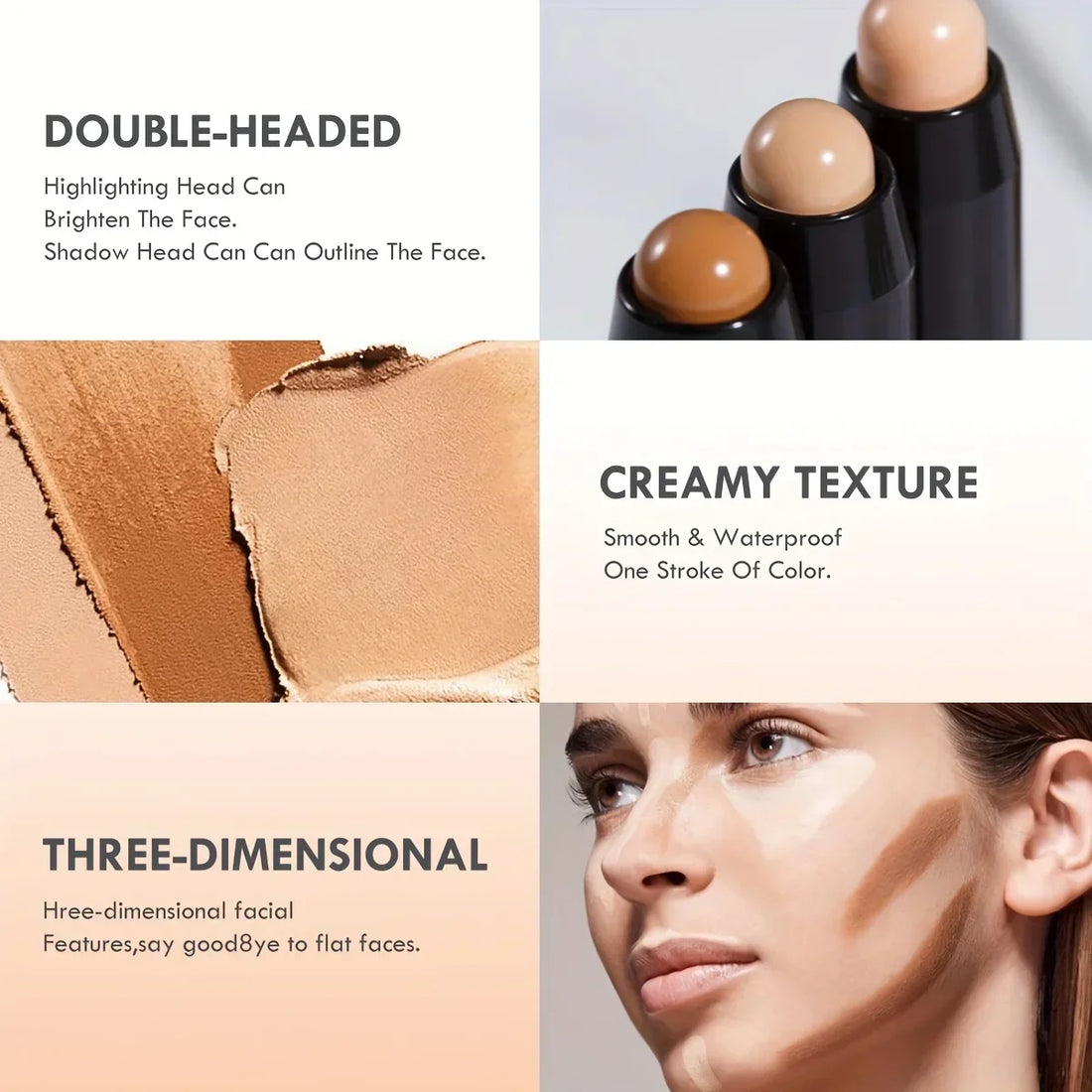 Face Concealer Pen for Dark Circles & Contouring Stick