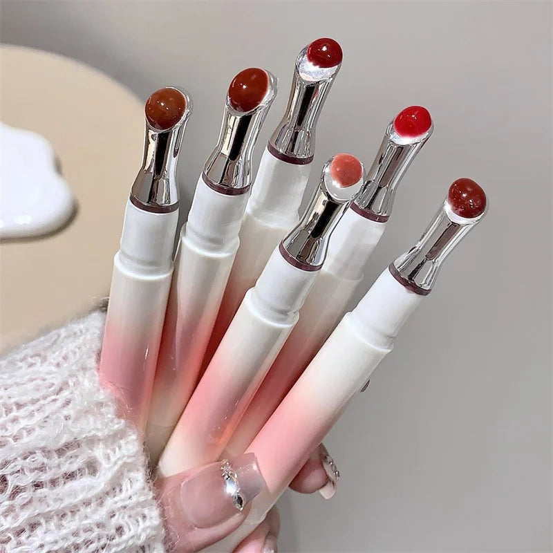 Watery Lip Gloss Iron Brush Head Jelly Lipgloss Moisturizing Lip Tint Lipstick Nature