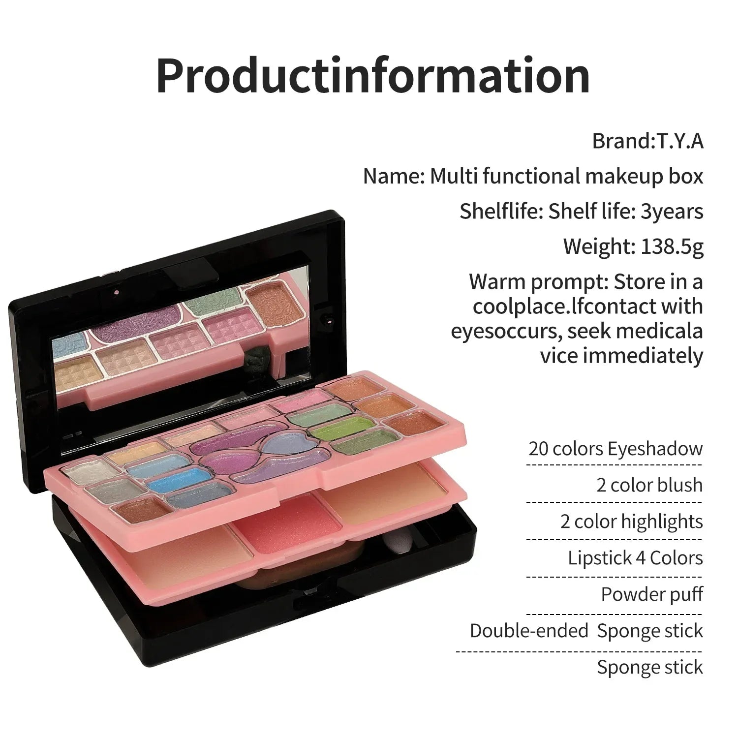 Makeup Kit Full Set – 28-Color Face & Eyes Palette