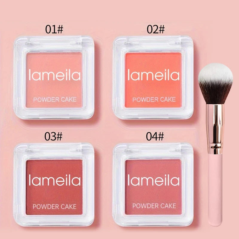 Lightweight Blush Palette Matte Nude Makeup,Monochrome Powder Blusher