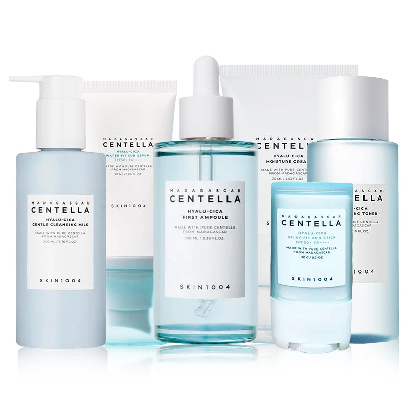 Skin1004 Centella Asiatica Skin Care Korean Set Moisturizing Toner Essence Sunscreen