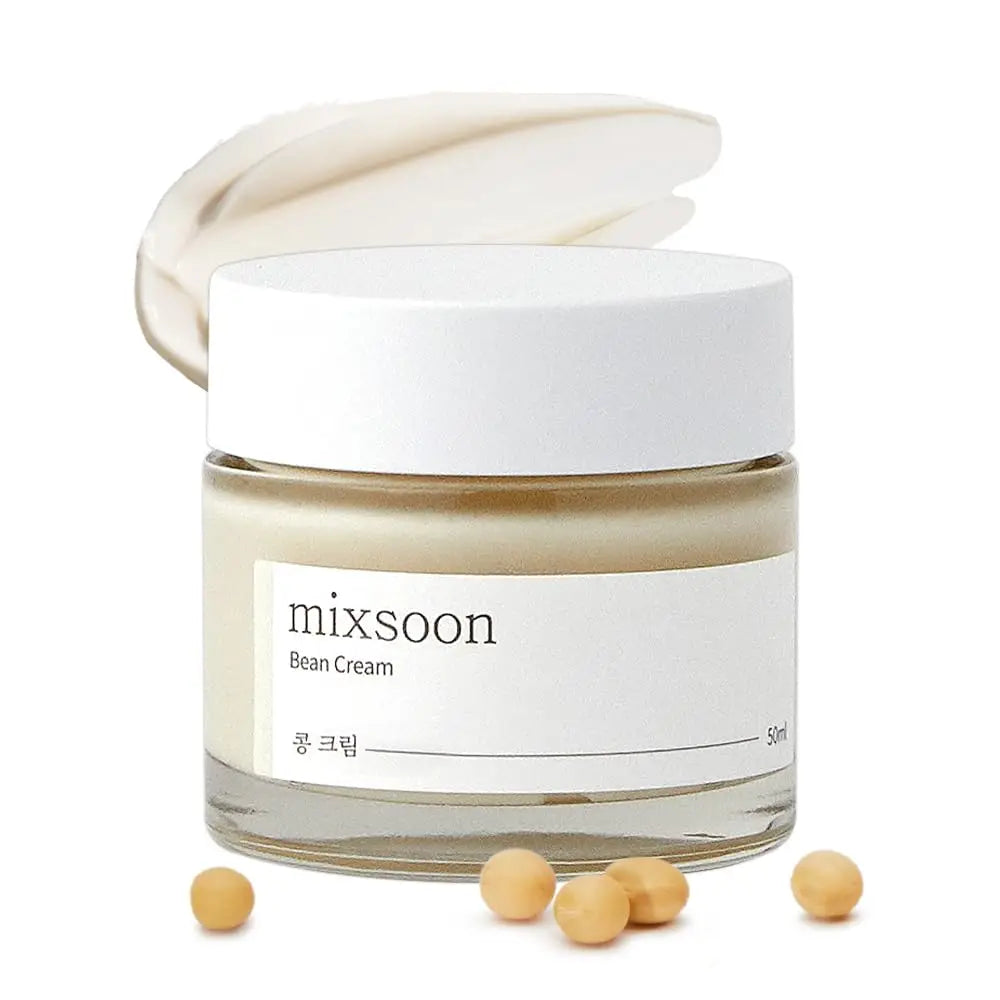 Mixsoon bean essence exfoliating moisturizing hydrating Korean skin care glass hyaluronic acid