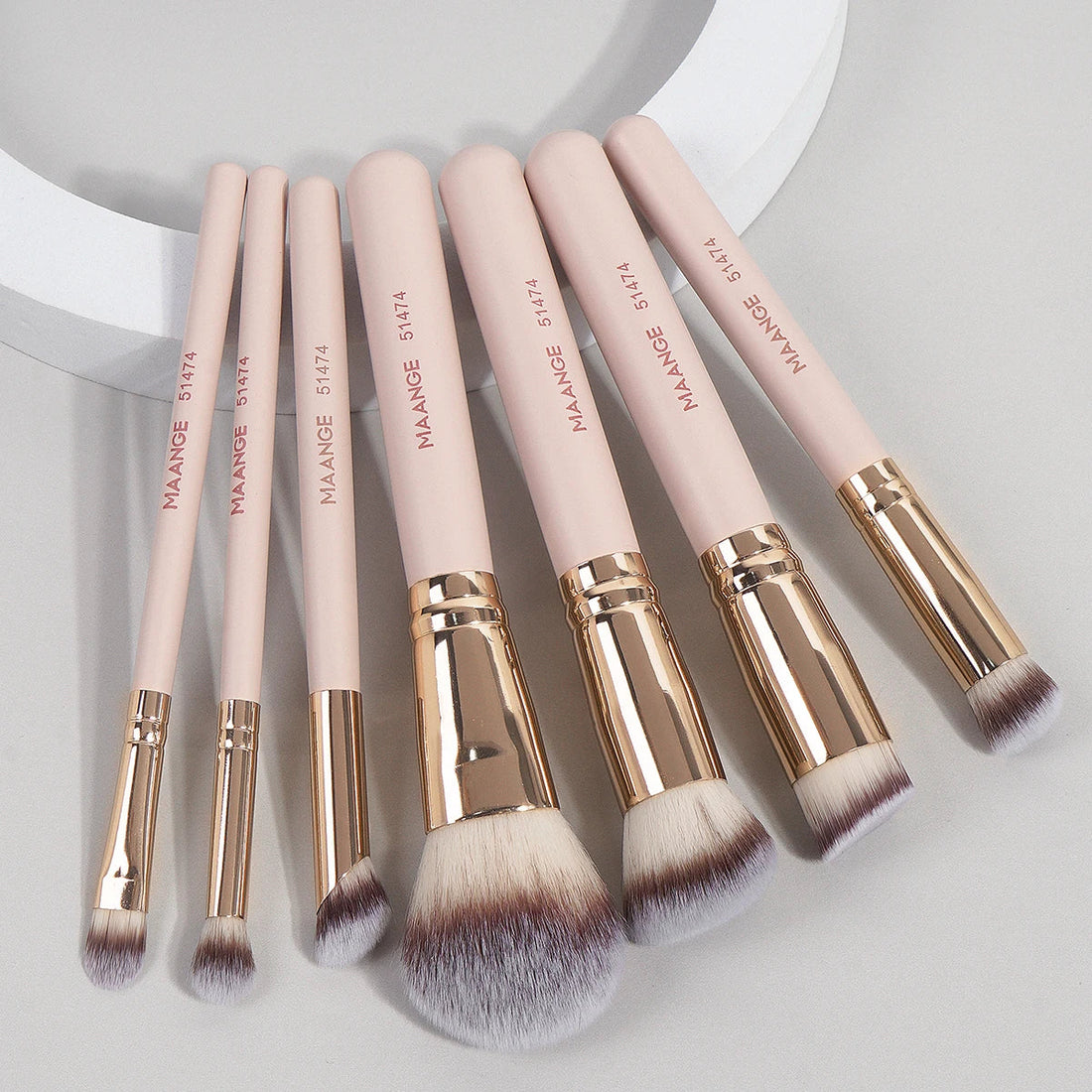 MAANGE 7pcs Makeup Brush Set for Foundation Blush Powder Vervelle