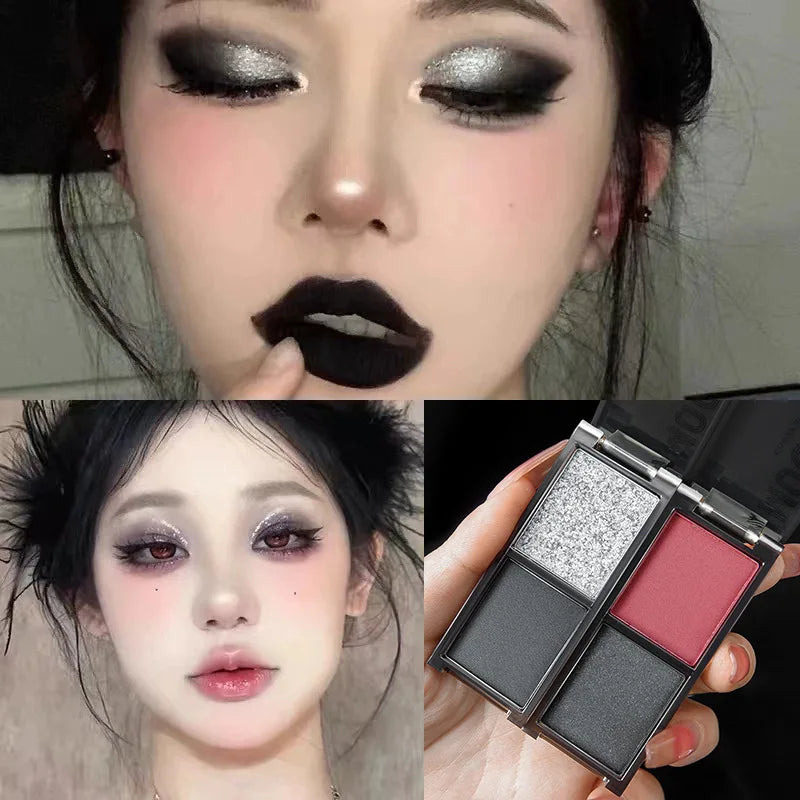 Eyeshadow Palette Matte & Shimmer Waterproof Dark Punk Halloween