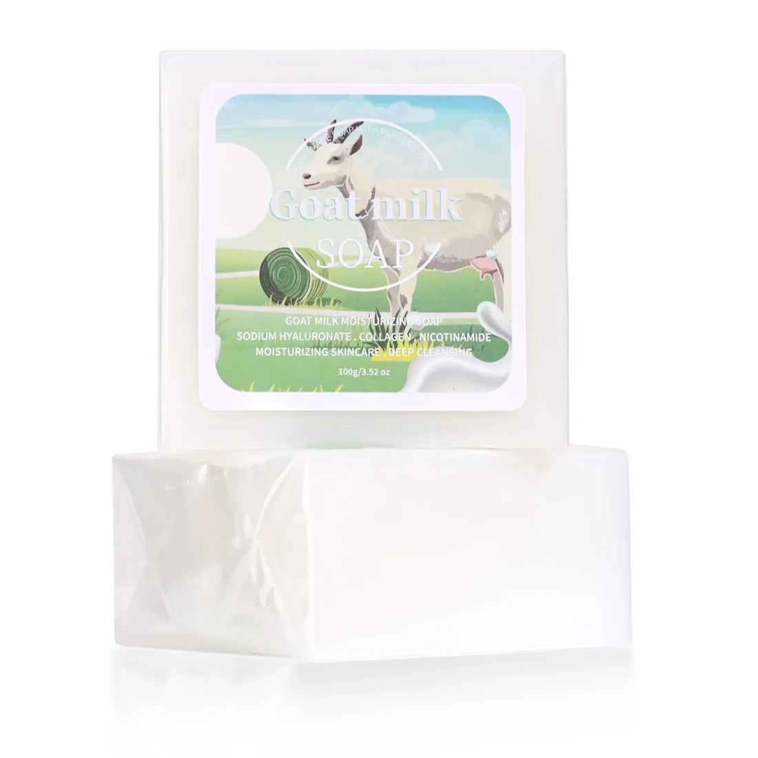 B+Niacinamide Goat Milk Soap Containing Collagen Tightens And Moisturizes The Skin Cleanses Cleanses Bathes Handmade Soap
