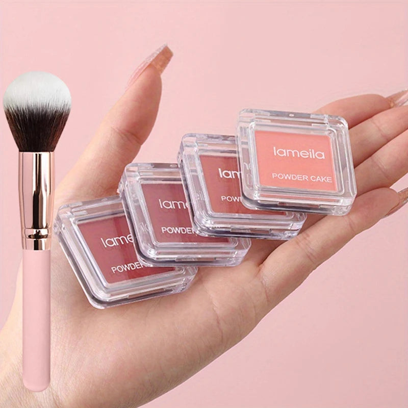 Lightweight Blush Palette Matte Nude Makeup,Monochrome Powder Blusher