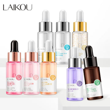 LAIKOU Anti-Aging Face Serum 24K Gold Whitening Deep Hydration Moisturizer Facial Serum Hyaluronic Acid Skin Care