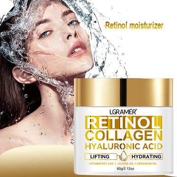 Retinol Face Cream Moisturizing Wrinkle Remover Collagen Hyaluronic