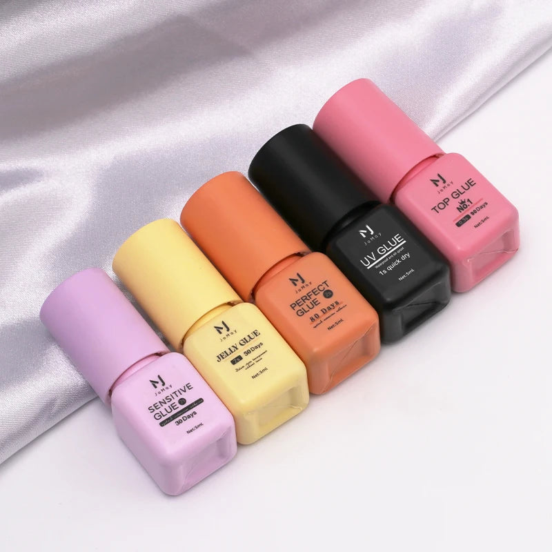 JOMAY Black/Clear Eyelash Extension Glue 0.3-2s Fast Dry Sensitive