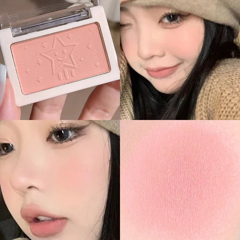 HISYI Peach Powder monochrome blush long-term durability Peach orange soft mist
