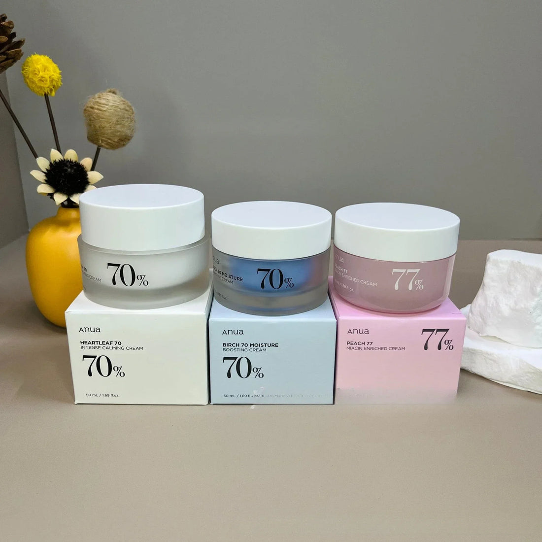 Anua Birch Tree Hydrating Facial Cream 50ml Peach Hydrating Facial Cream Houttuynia Cordata Moisturizing Facial Cream 50ml