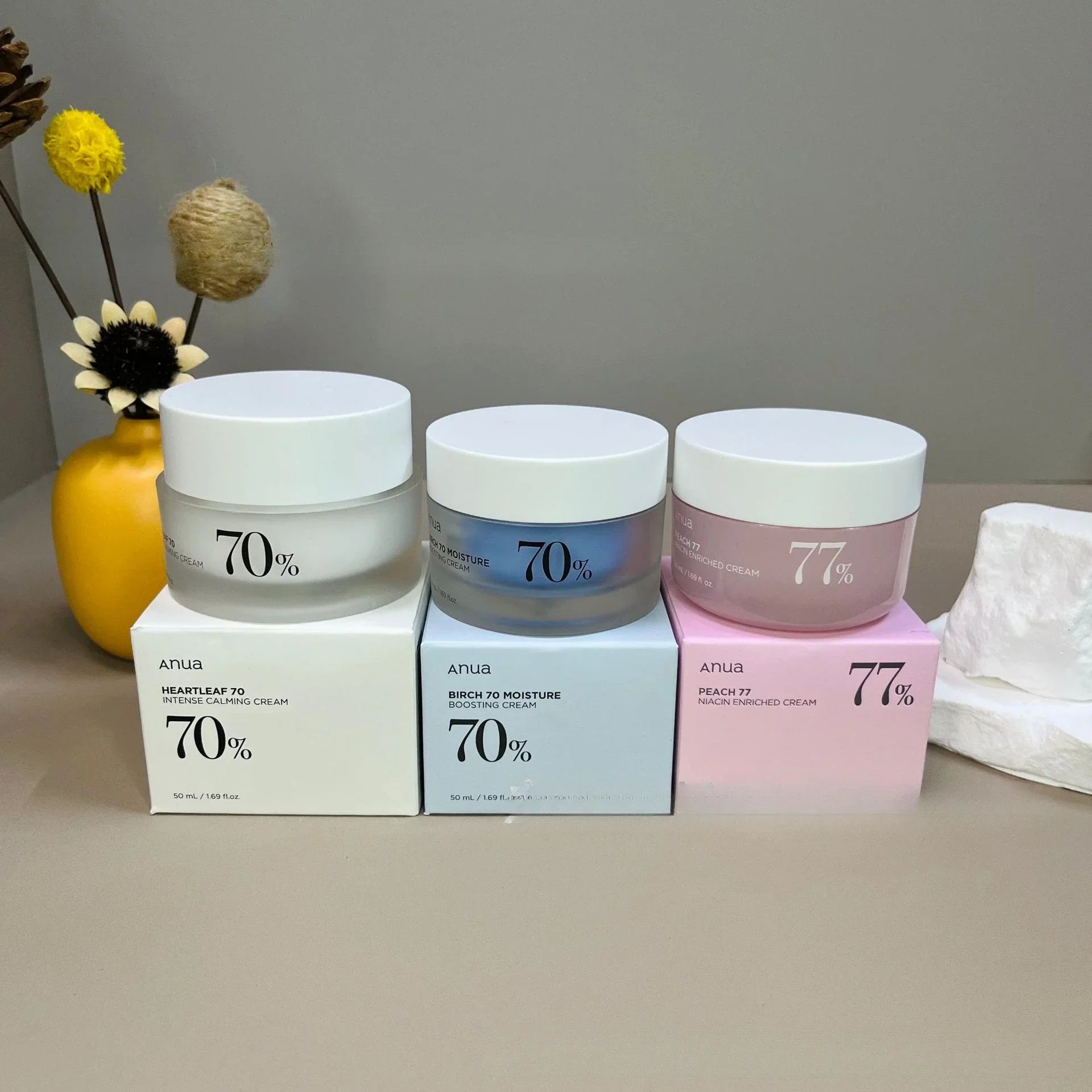 Anua Birch Tree Hydrating Facial Cream 50ml Peach Hydrating Facial Cream Houttuynia Cordata Moisturizing Facial Cream 50ml