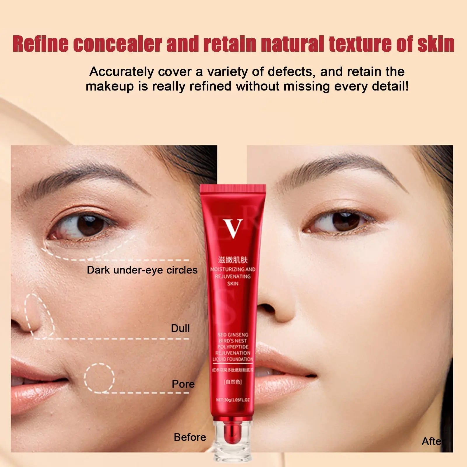 FV Red Foundation & Concealer Vervelle