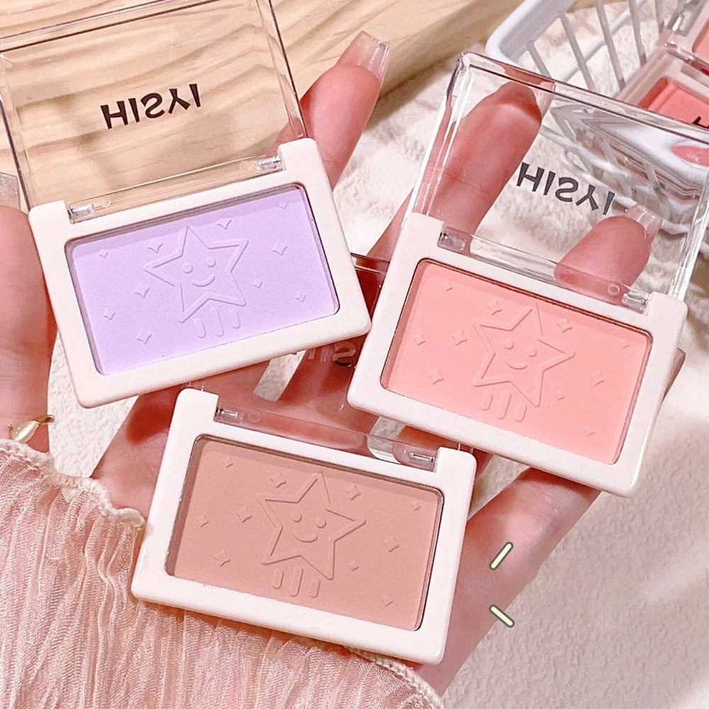 HISYI Peach Powder monochrome blush long-term durability Peach orange soft mist