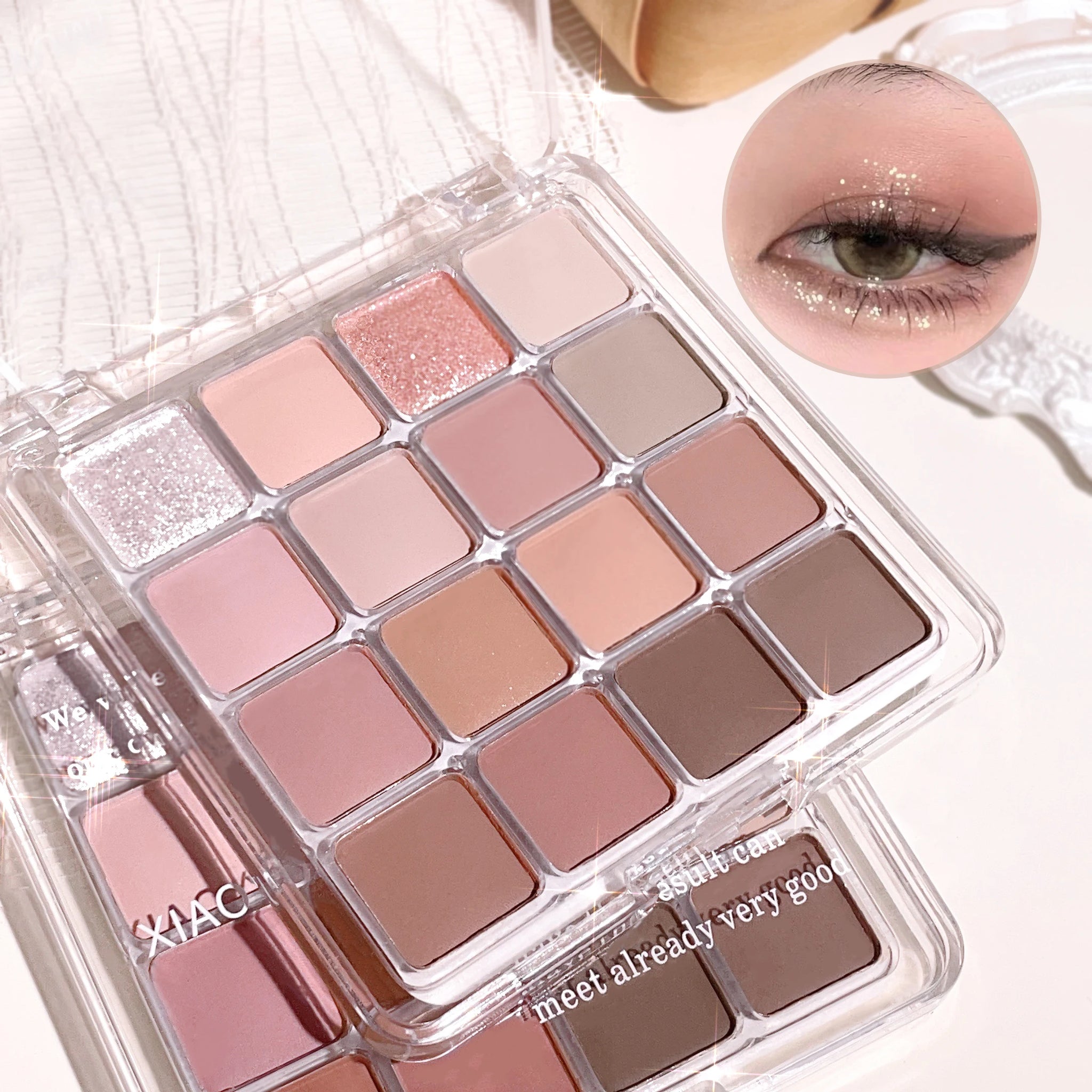 16-Color Sunset Magic Eyeshadow Palette Pearl & Matte