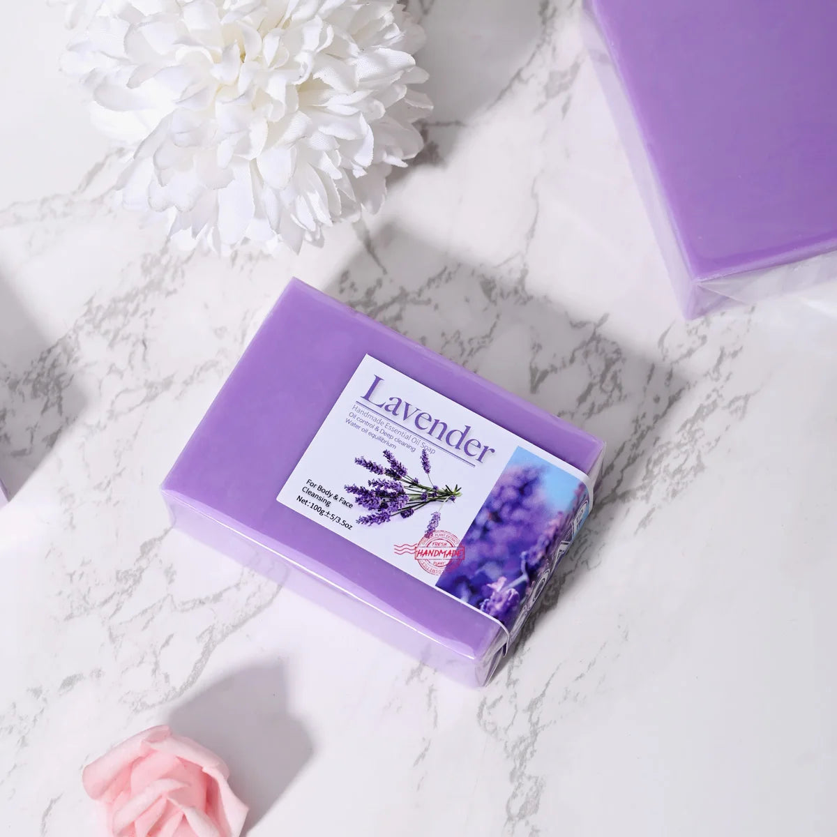 Natural Lavender Essential Oil Handmade Soap