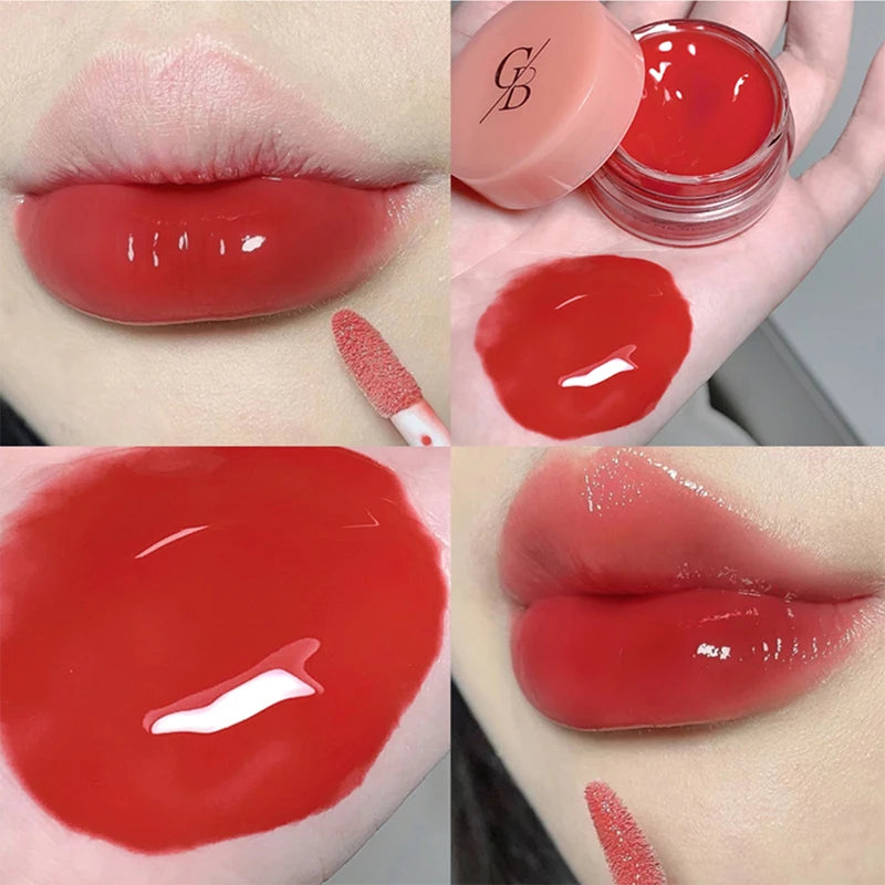 Gege Bear Jarred Jam Lip Gloss Hydrating Water-Gloss Finish, Plumping Effect