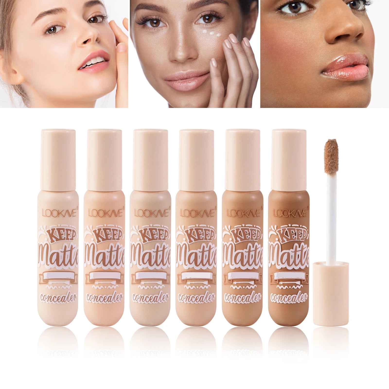 Liquid Concealer Stick Foundation Cream 6 Color Moisturizing Full Coverage