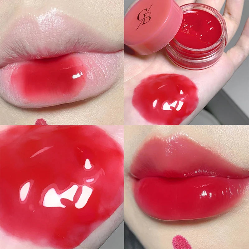 Gege Bear Jarred Jam Lip Gloss Hydrating Water-Gloss Finish, Plumping Effect