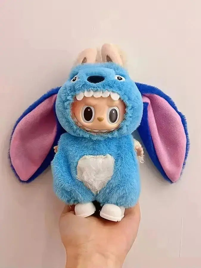 Labubu 16cm Doll Clothing – Cute Velcro Dress & Casual Plush Toy Outfit Vervelle