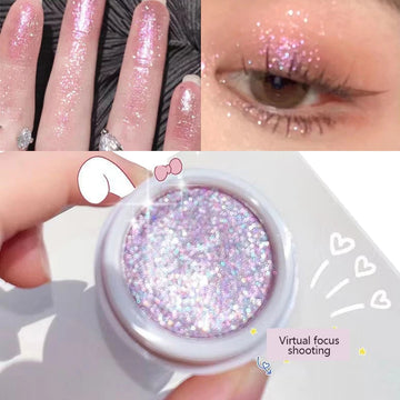 Super Shining Eyeshadow Beautiful Glitter Purple Long Lasting Eye Brightening
