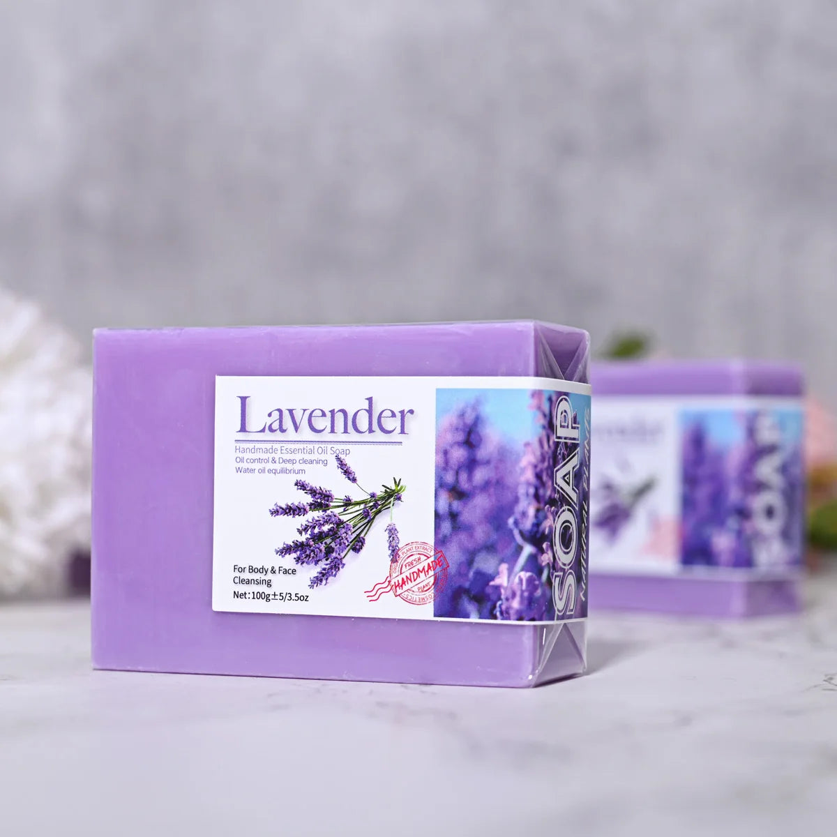 Natural Lavender Essential Oil Handmade Soap