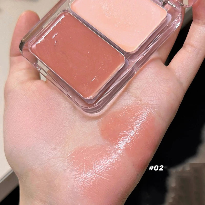 Water Light Peach Cream Blush Milk Pink Cream Natural Cheek Tint Brighten Waterproof Face Contouring Orange Blush Palette Makeup