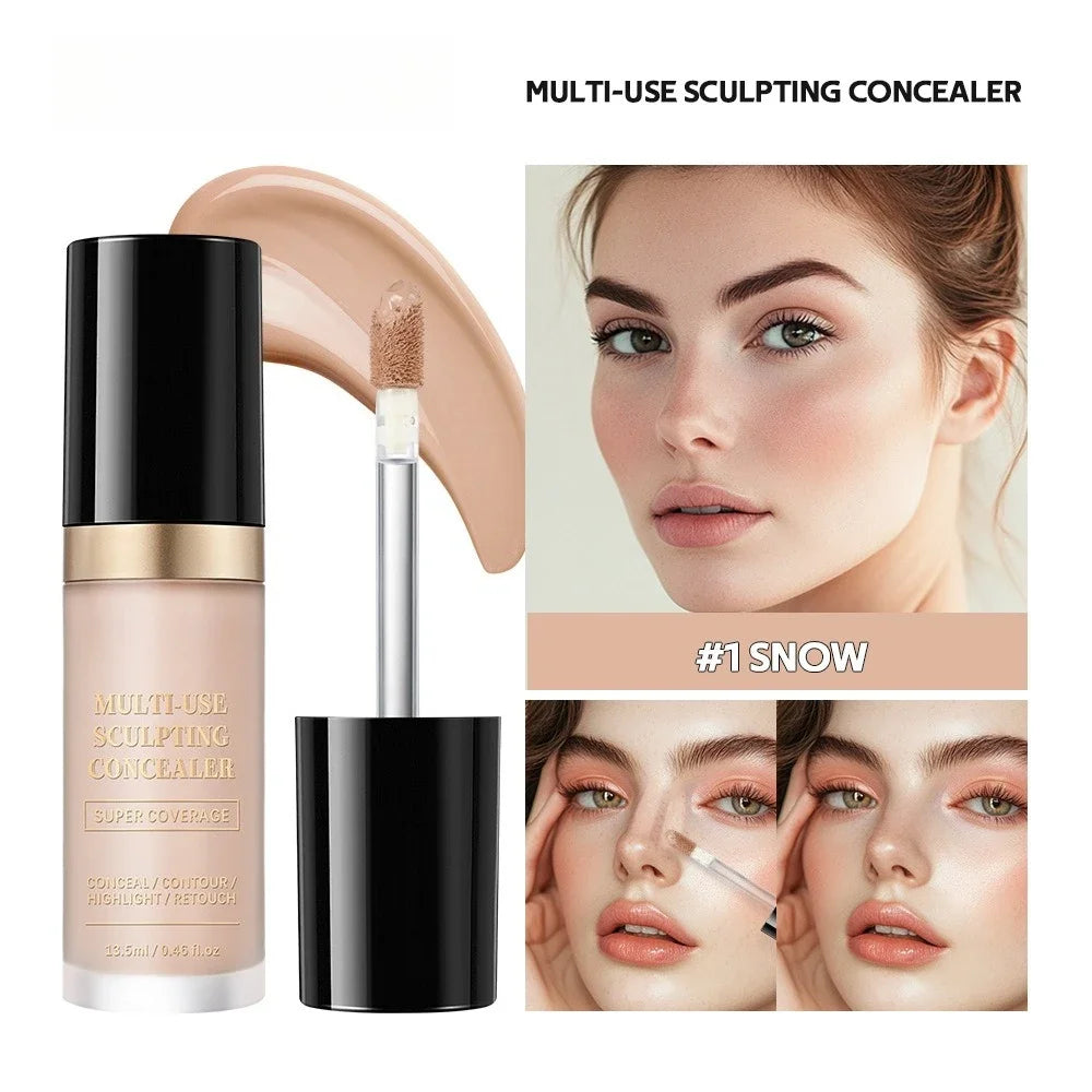Super Coverage Concealer Multi-Use Cream Oil Free Long Lasting Hydrating Cover Contour Highlight