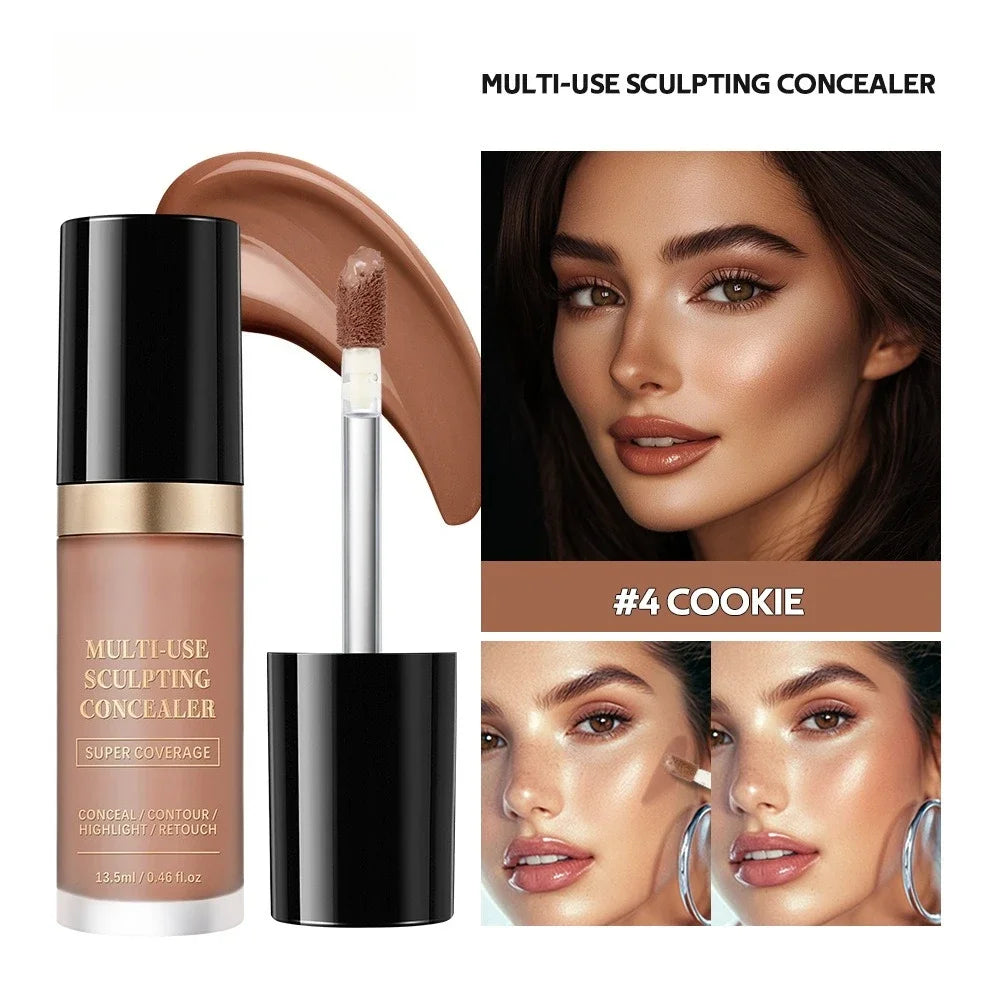 Super Coverage Concealer Multi-Use Cream Oil Free Long Lasting Hydrating Cover Contour Highlight