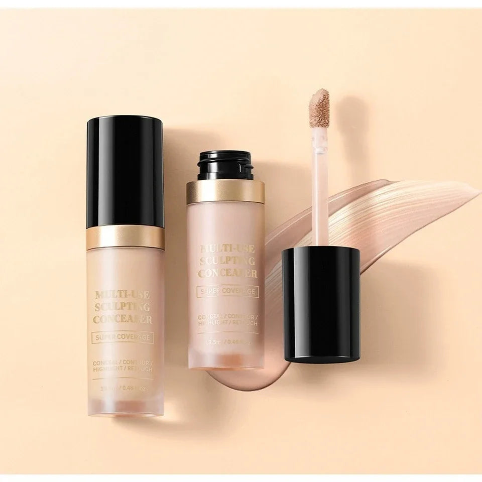 Super Coverage Concealer Multi-Use Cream Oil Free Long Lasting Hydrating Cover Contour Highlight