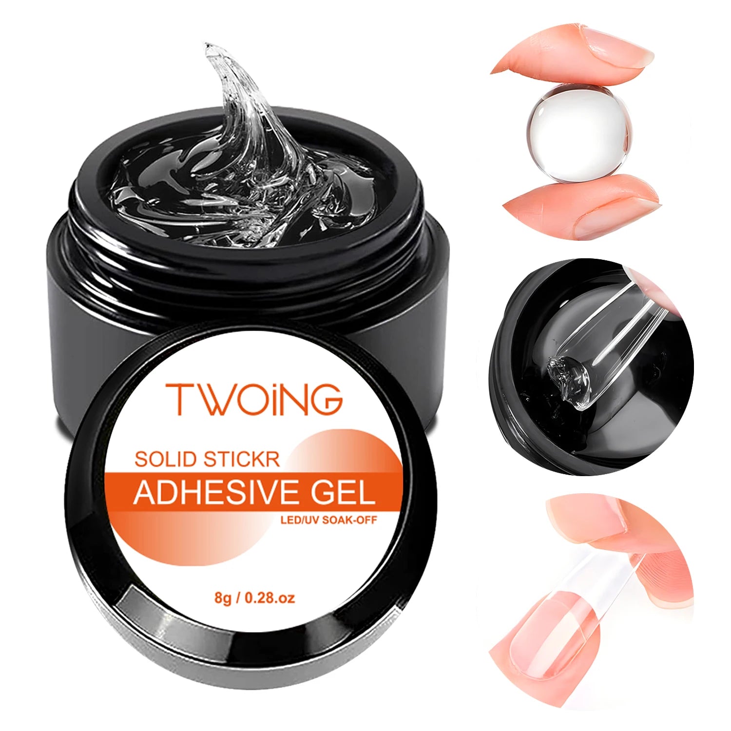 8g Multifunctional Solid Nail Tips Gel Non-Stick DIY