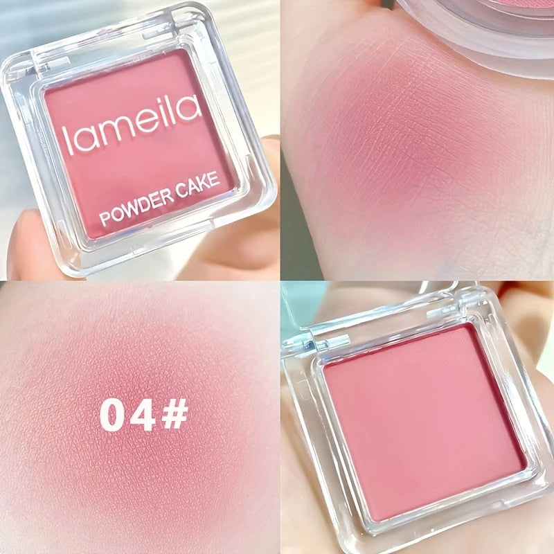 Lightweight Blush Palette Matte Nude Makeup,Monochrome Powder Blusher