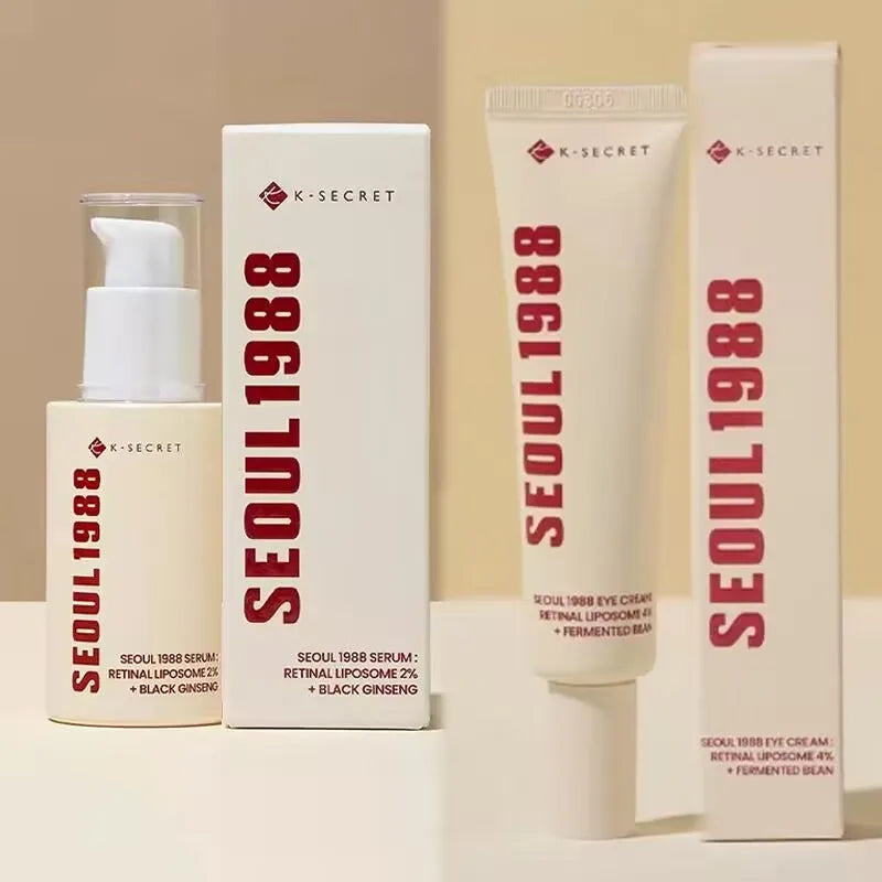 Hydrating & Brightening Set – Retinol, Ginseng Face Serum & Eye Cream Vervelle