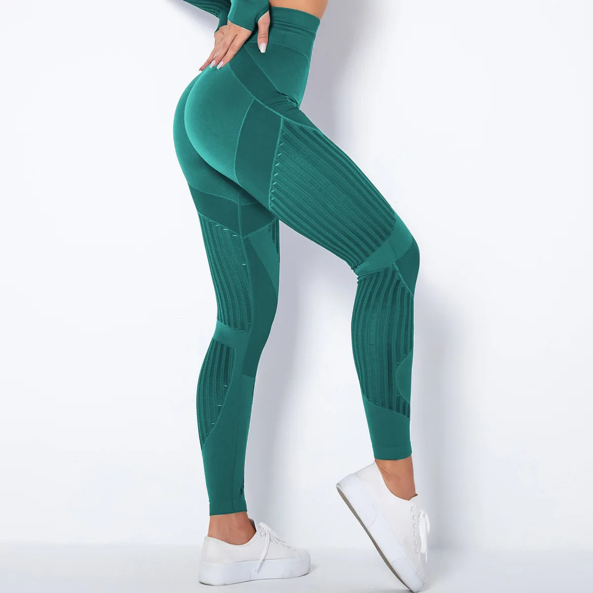Fashion Mesh Leggings Women Fitness Workout Leggings High Waist