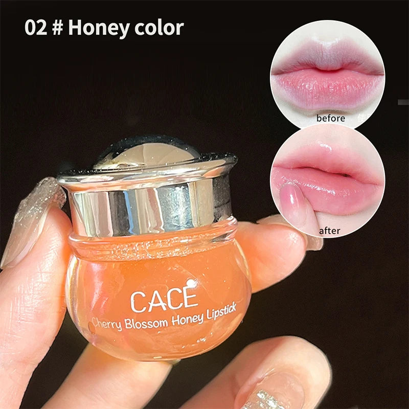 CACE Cherry Blossom Honey Lip Balm Deeply Hydrating and Plumping