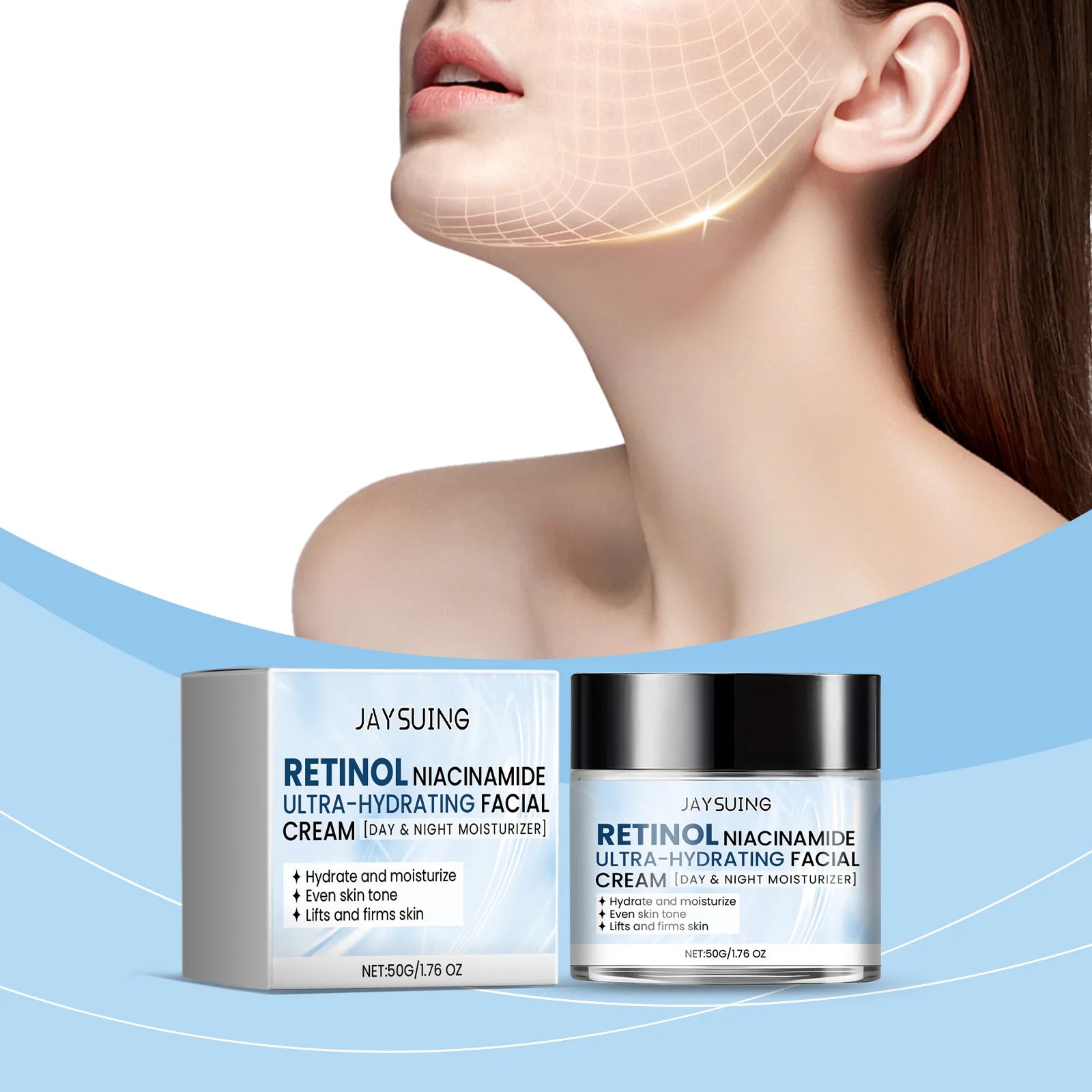 Nicotinamide Brightening Face Cream: Hydration & Firming