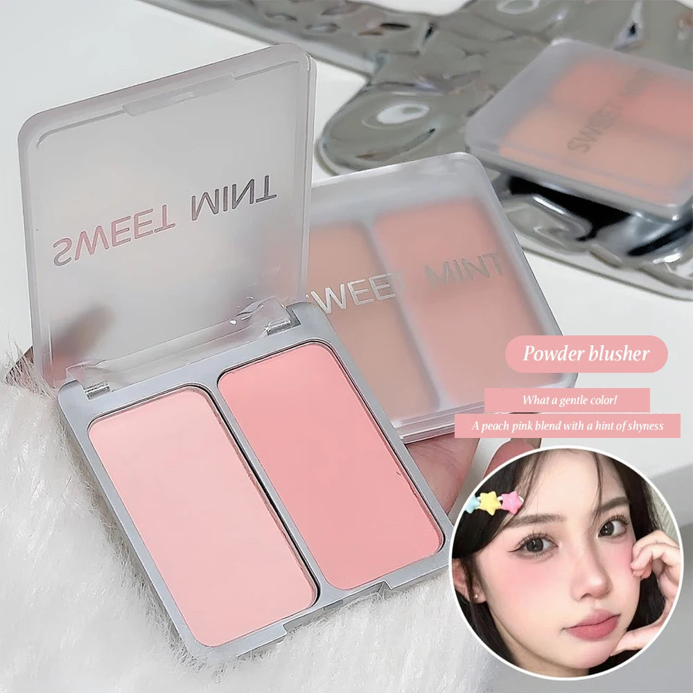 SWEETMINT Two-color Blush Matte Brightening Low Saturation