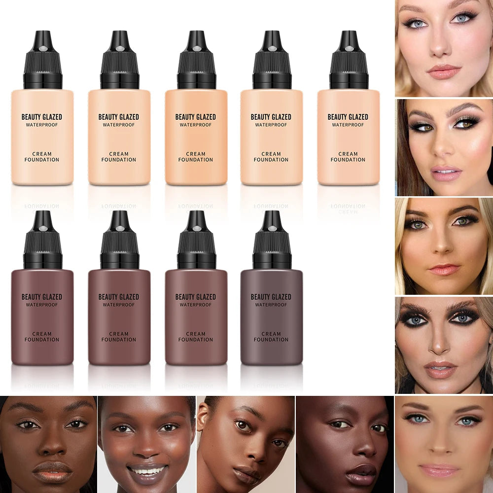 Flawless 9-Color Waterproof Concealer Foundation