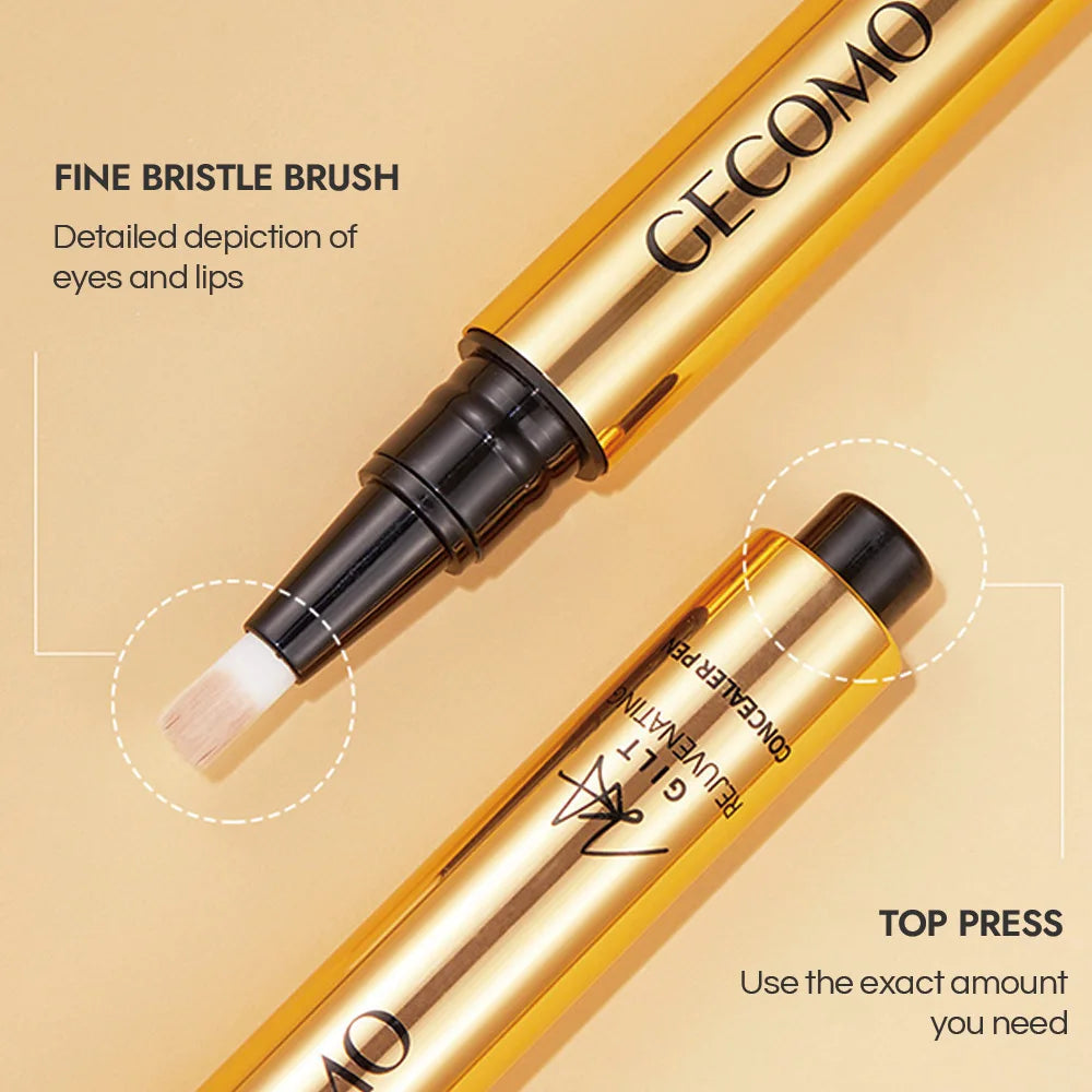 GECOMO Press Concealer Pen Long-Lasting Liquid Makeup