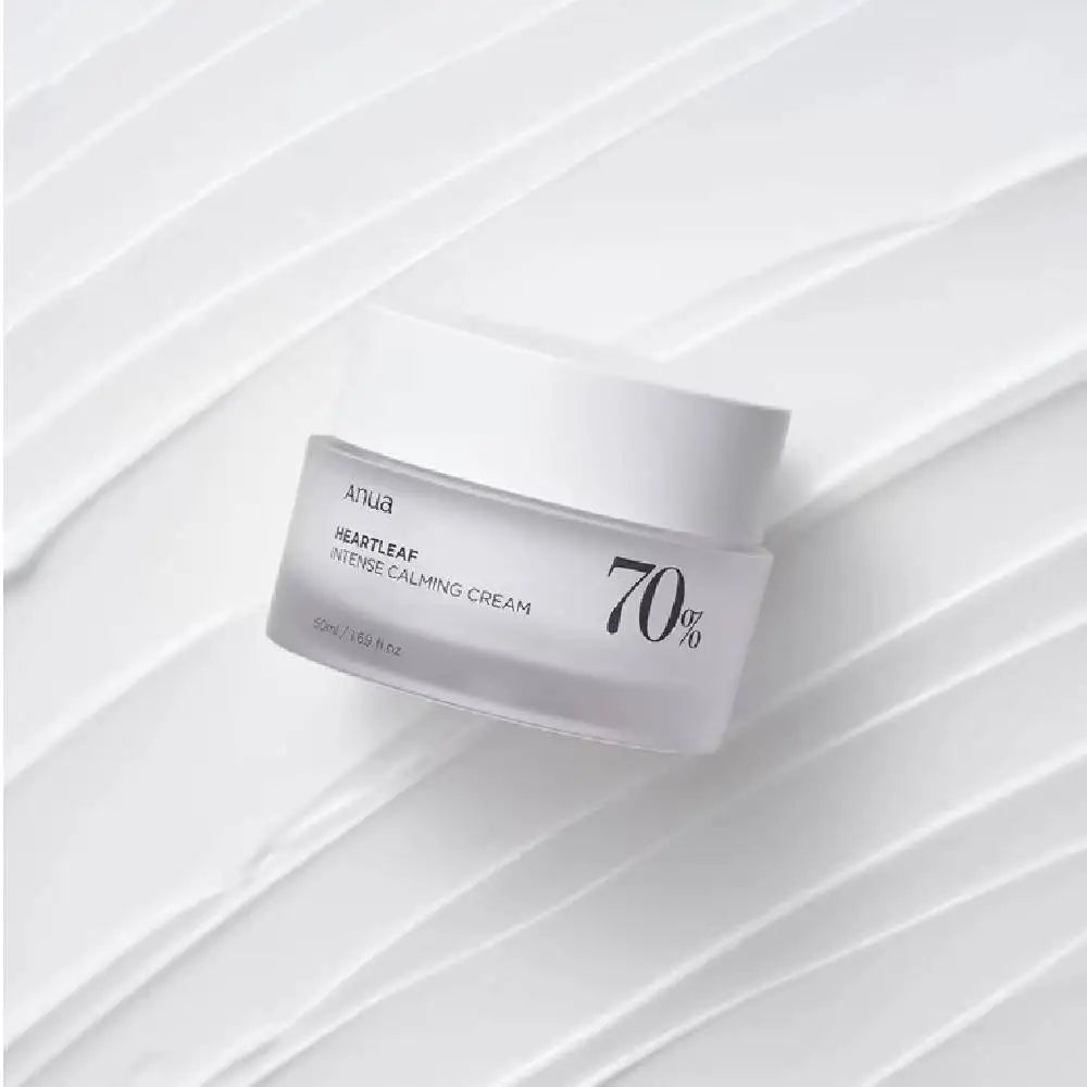 ANUA Heartleaf 70 Intense Calming Cream with Ceramide Whitening Cream Moisturizing Facial Cream 50ml Korean Skin care Product