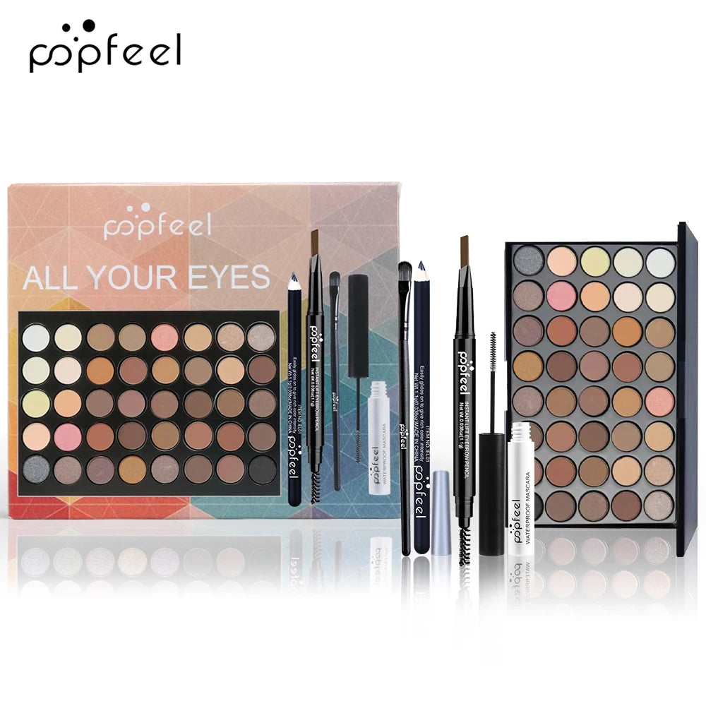 POPFEEL Eye Makeup Set – Palette, Eyeliner & Tools
