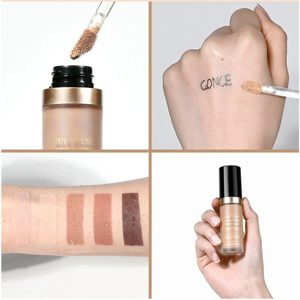 Super Coverage Concealer Multi-Use Cream Oil Free Long Lasting Hydrating Cover Contour Highlight