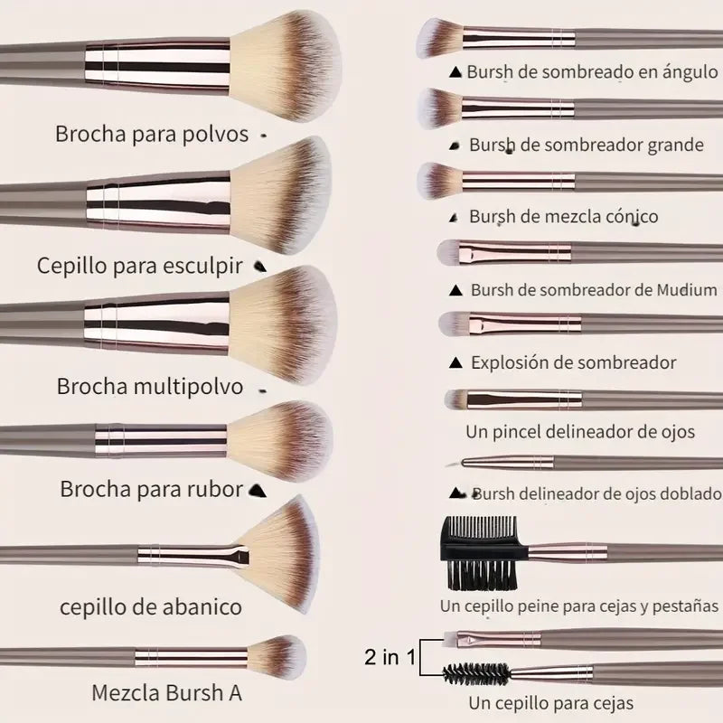 Makeup Brush & Sponge Set Vervelle