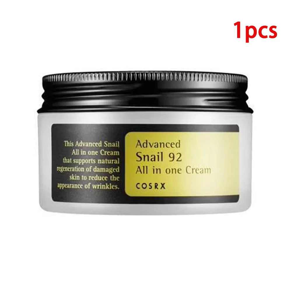 Advanced Snail Essence Skin Care Collagen 92 Face Cream Toner Cleanser