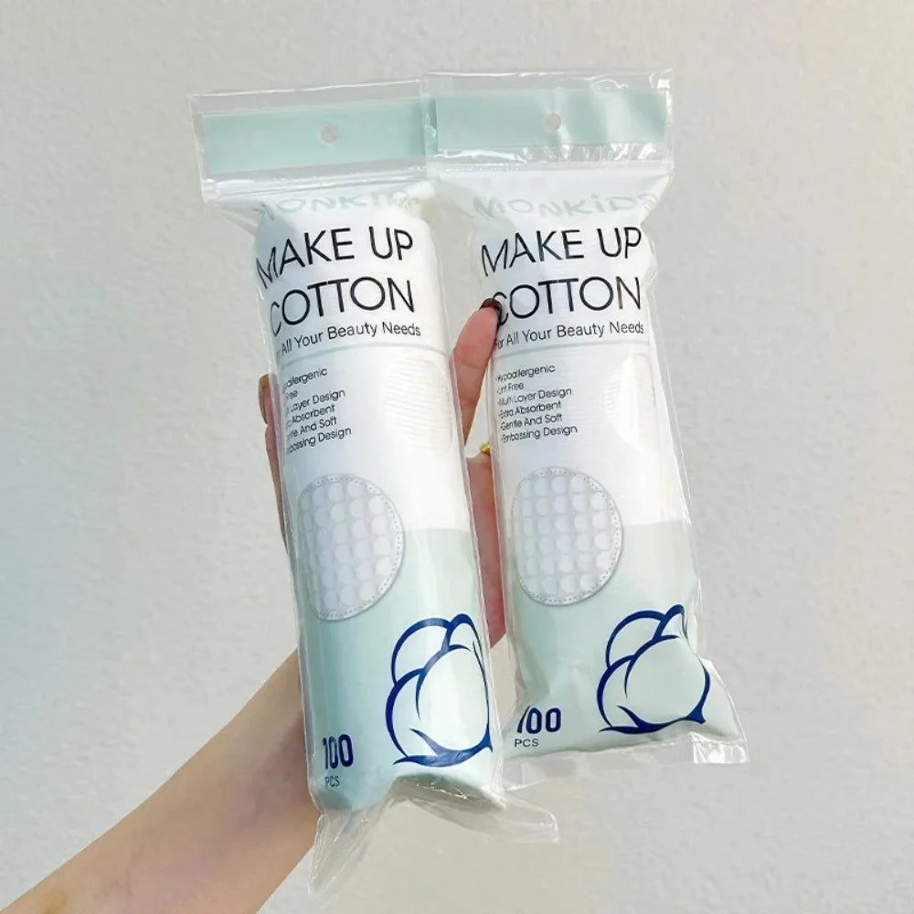 100/200pcs Soft Cotton Pads – Facial Cleansing & Makeup