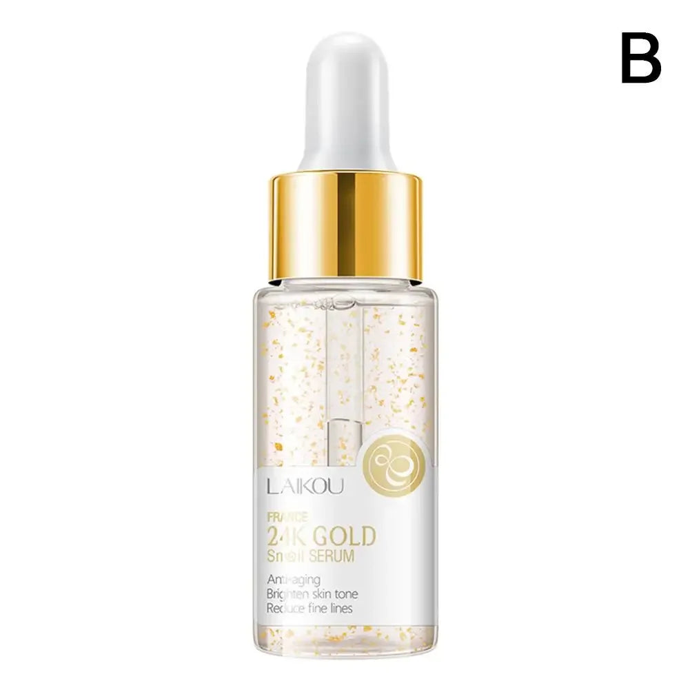 LAIKOU Anti-Aging Face Serum 24K Gold Whitening Deep Hydration Moisturizer Facial Serum Hyaluronic Acid Skin Care