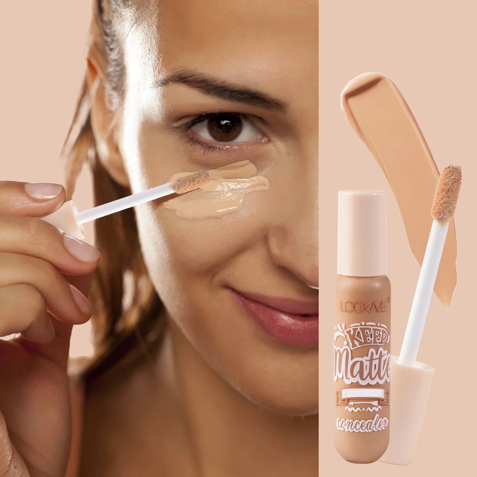 Liquid Concealer Stick Foundation Cream 6 Color Moisturizing Full Coverage