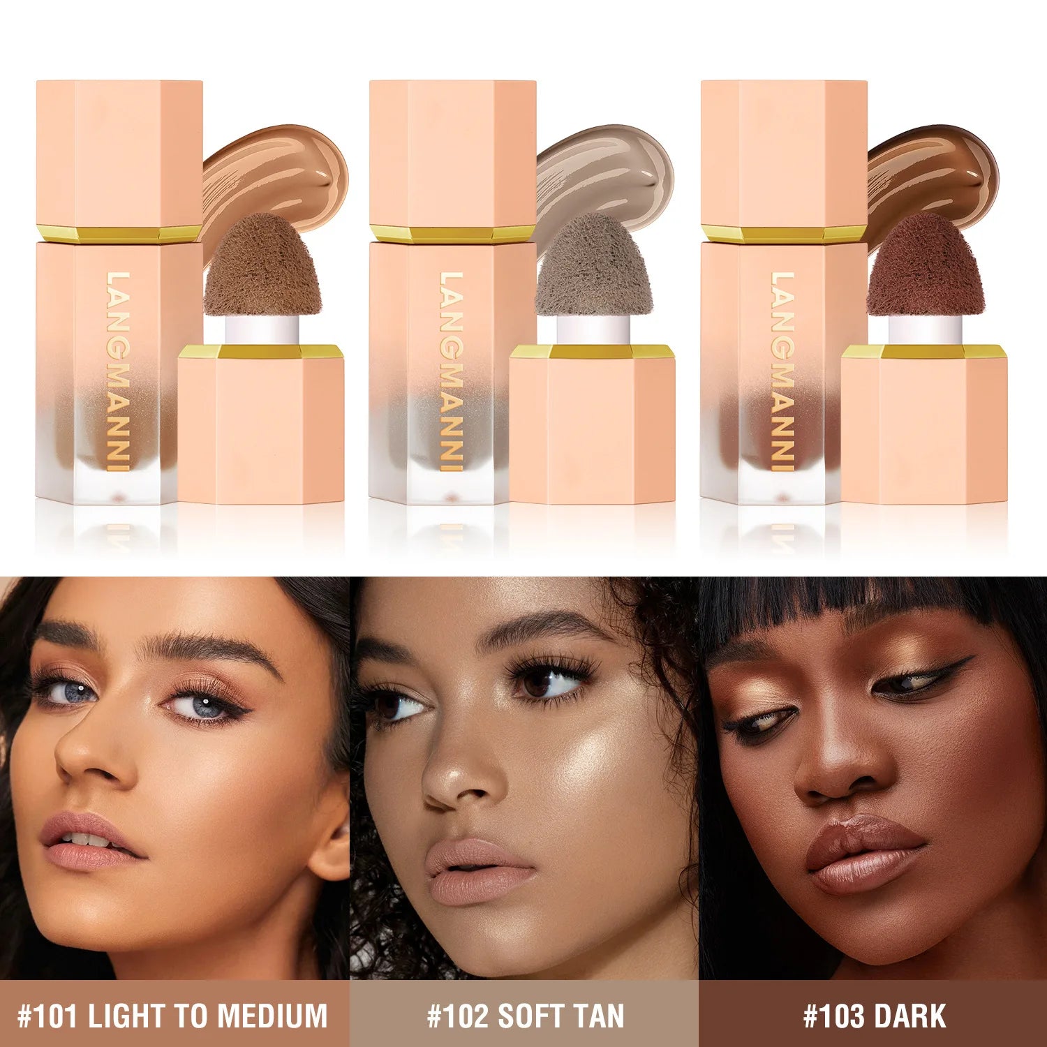3-Color Liquid Contour & Concealer for Face Sculpting