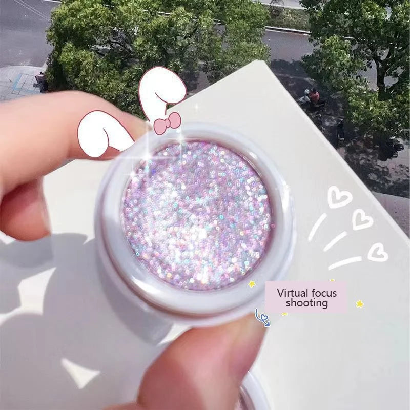 Super Shining Eyeshadow Beautiful Glitter Purple Long Lasting Eye Brightening